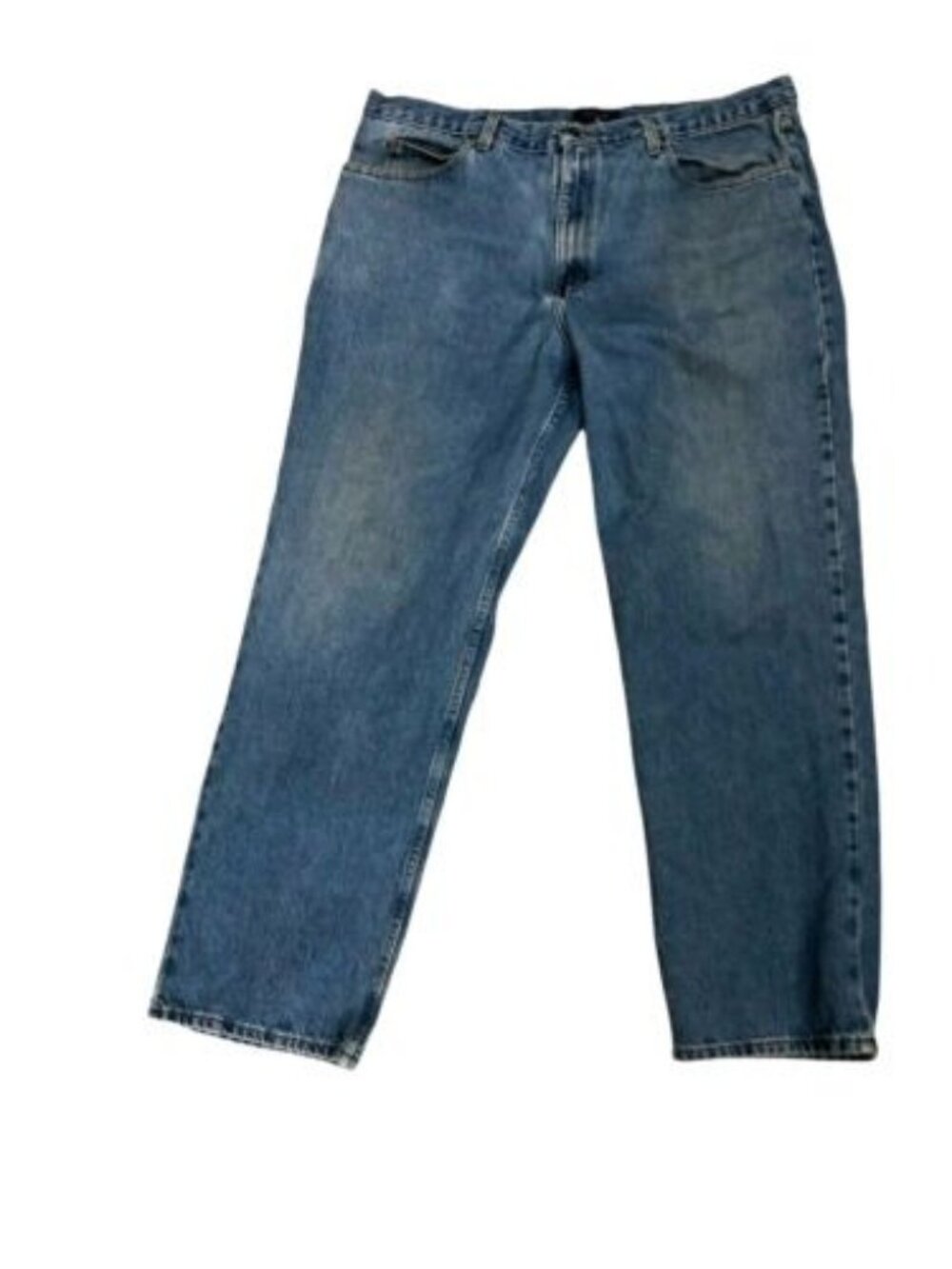 Saddlebred Jeans Mens 40x34 Med Wash Classic Fit Straight Leg Blue Denim Distres